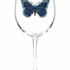 Blue Butterfly Stemmed