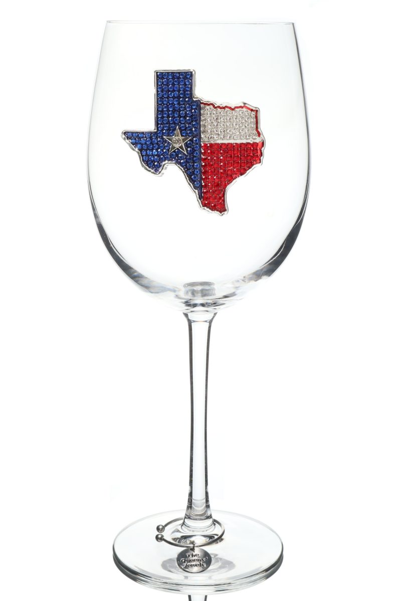Texas Stemmed Wine Glass