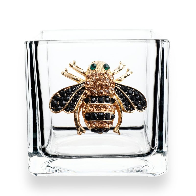 2021 Bee Jeweled 4x4 Candle Holder Vase