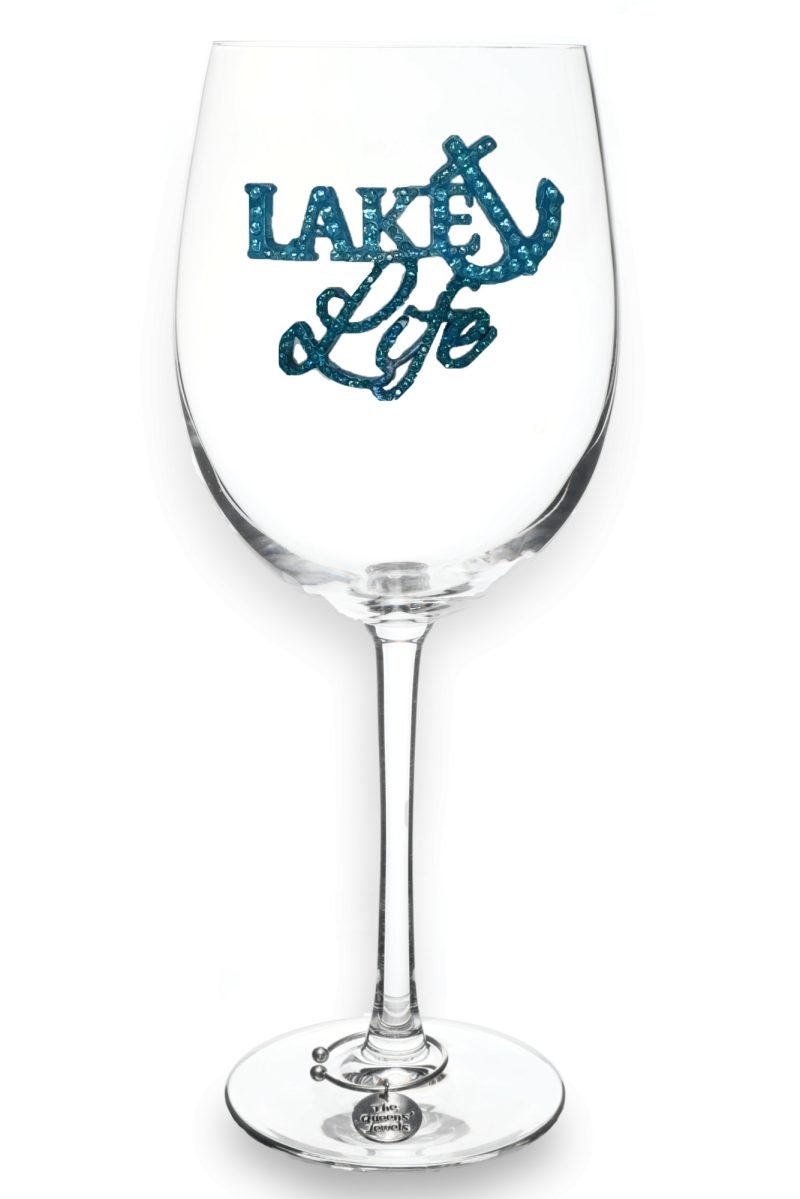 Lake Life Jeweled Drinkware - Stemmed